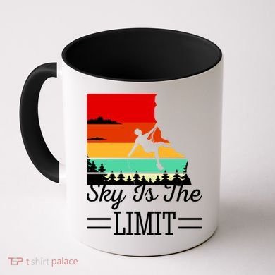 Sky Is The Limited Rock Climbing Coffee Mug