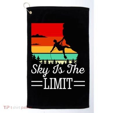 Sky Is The Limited Rock Climbing Golf Towel