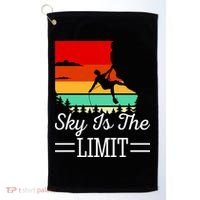 Sky Is The Limited Rock Climbing Golf Towel thumb 0