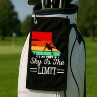 Sky Is The Limited Rock Climbing Golf Towel thumb 2