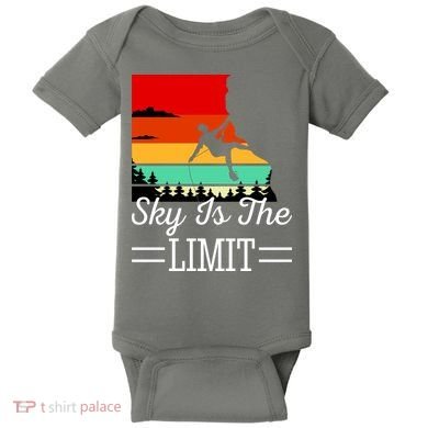 Sky Is The Limited Rock Climbing Baby Bodysuit