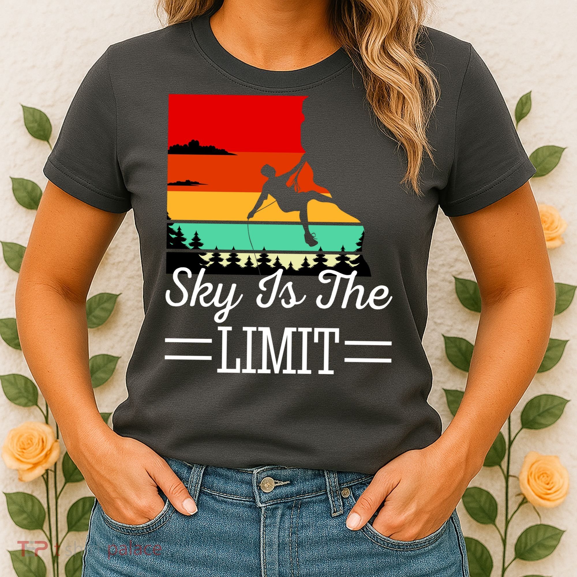 Sky Is The Limited Rock Climbing Women's T-Shirt