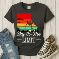 Sky Is The Limited Rock Climbing Women's T-Shirt thumb 3
