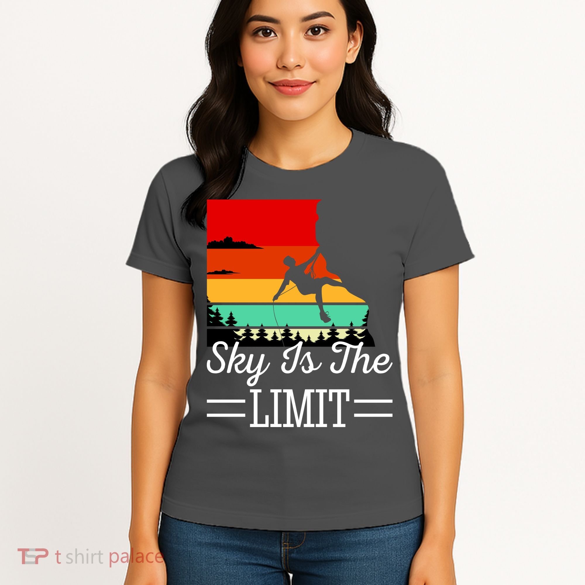 Sky Is The Limited Rock Climbing Women's T-Shirt
