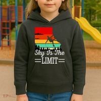 Sky Is The Limited Rock Climbing Kids Hoodie thumb 3