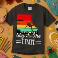 Sky Is The Limited Rock Climbing Kids T-Shirt thumb 3