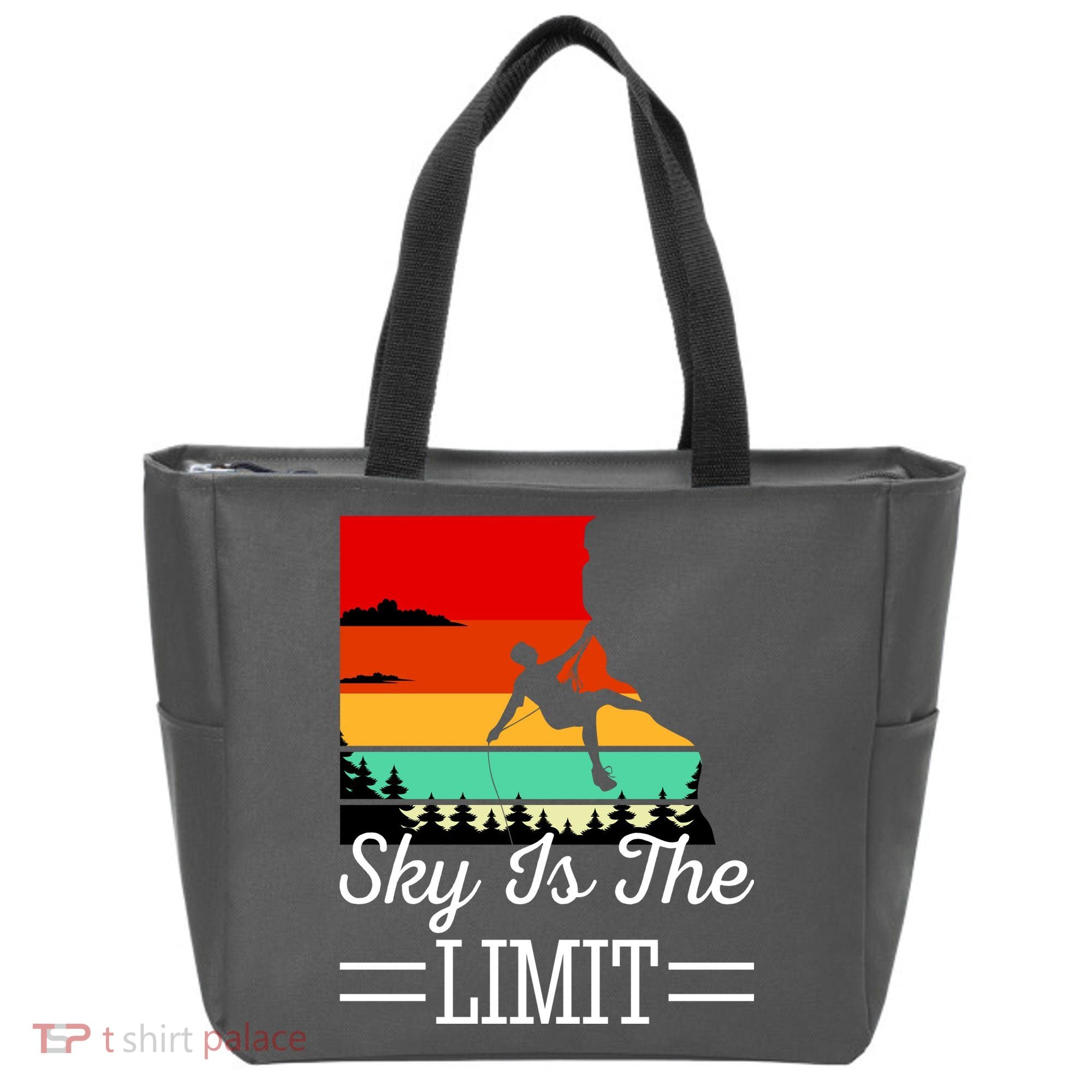 Sky Is The Limited Rock Climbing Tote Bag