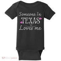 Someone In Texas Loves Me Funny Gift Baby Bodysuit thumb 0