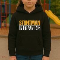 Stuntman In Training Stunt Double Perfomer Kids Hoodie thumb 3