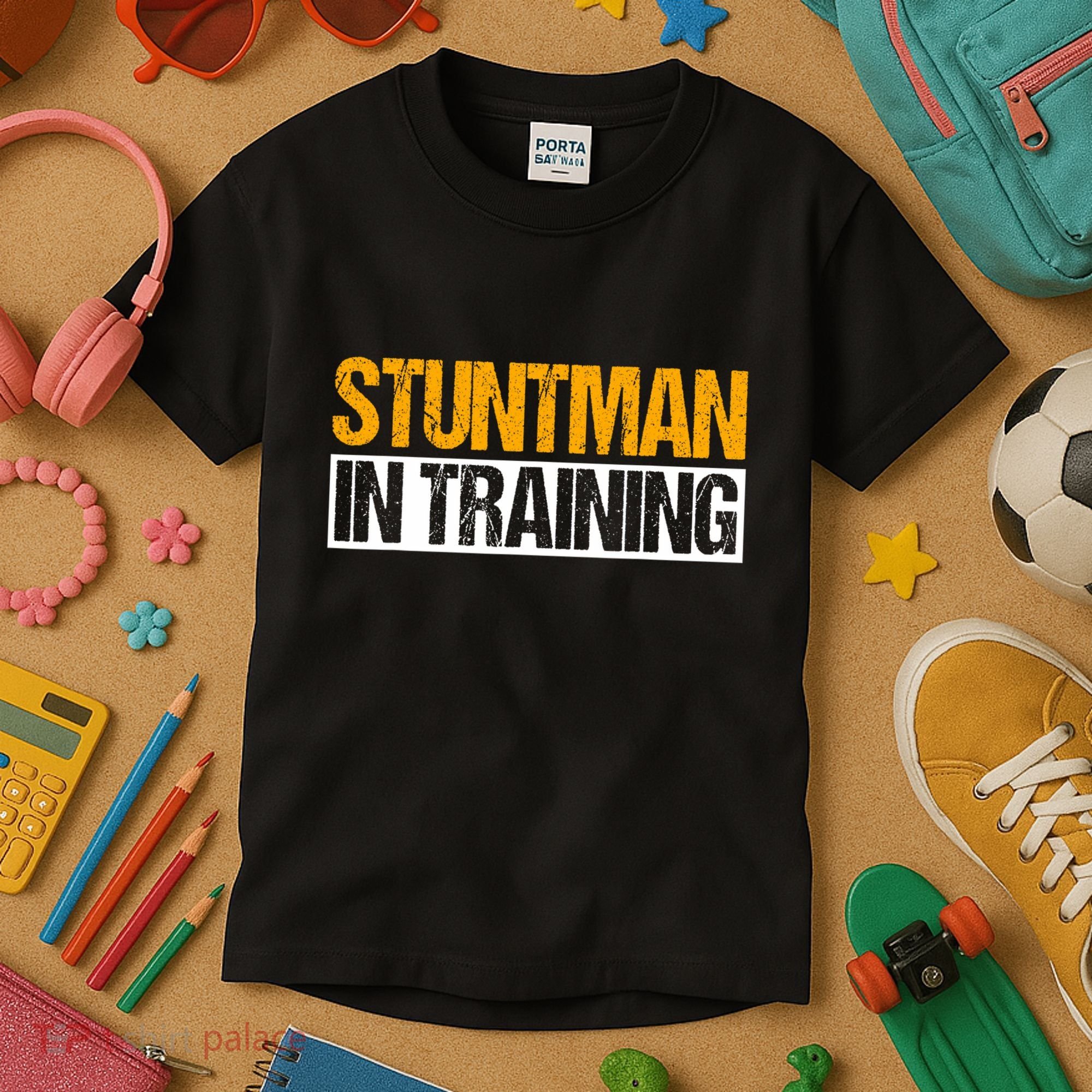 Stuntman In Training Stunt Double Perfomer Kids T-Shirt