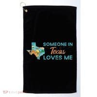 Someone In Texas Loves Me Texas Golf Towel thumb 0