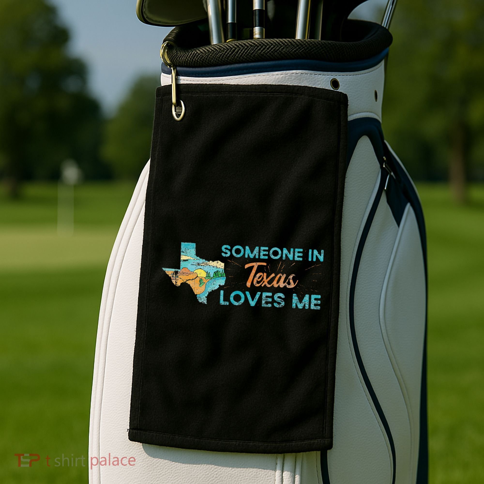 Someone In Texas Loves Me Texas Golf Towel