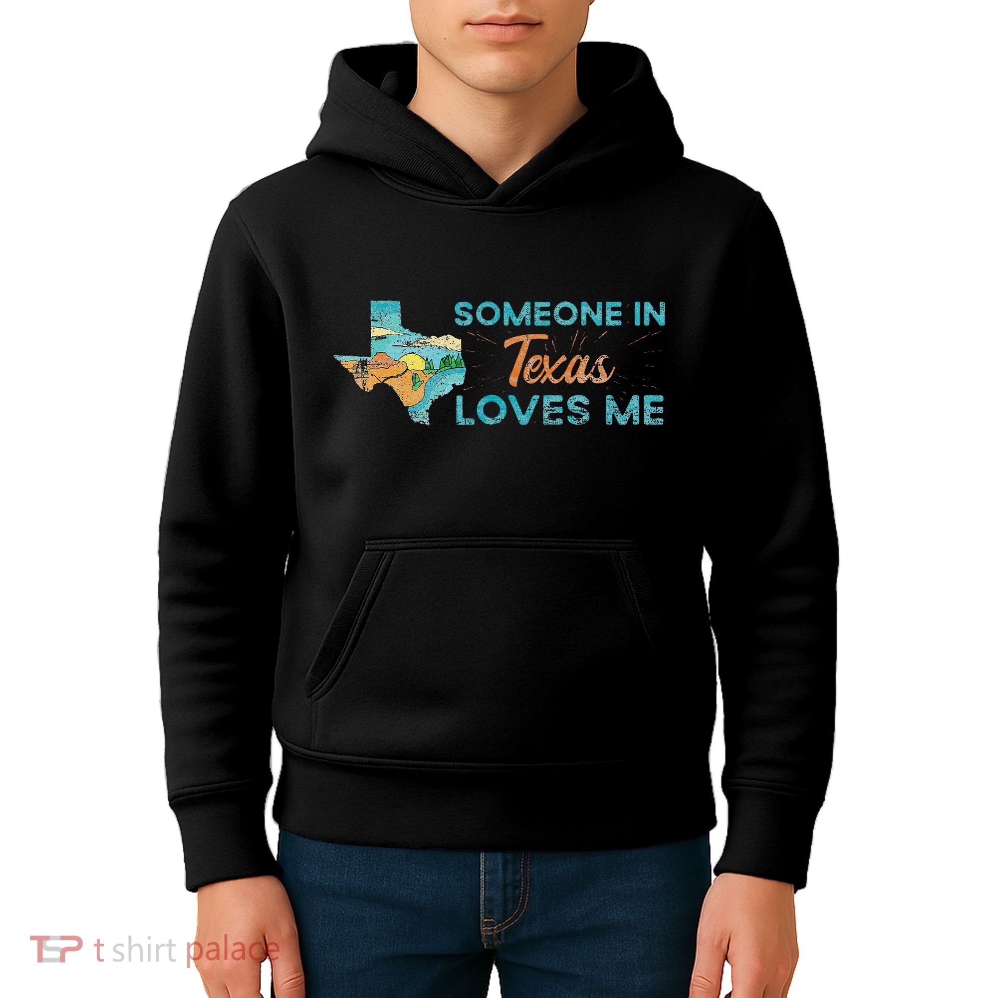 Someone In Texas Loves Me Texas Kids Hoodie