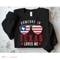 Someone In Texas Loves Me On Champion Sweatshirt thumb 2
