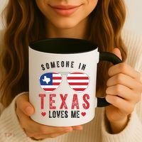 Someone In Texas Loves Me On Champion Coffee Mug thumb 3