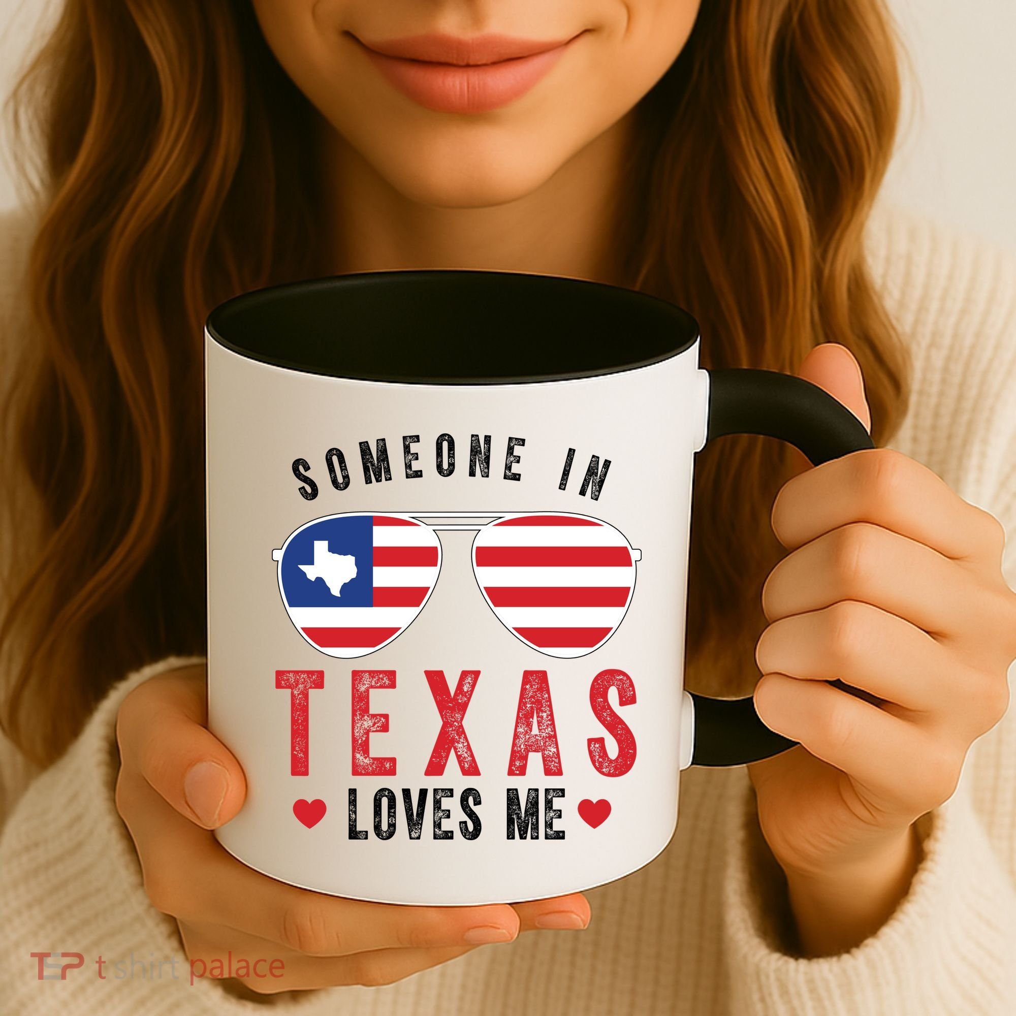 Someone In Texas Loves Me On Champion Coffee Mug
