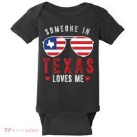 Someone In Texas Loves Me On Champion Baby Bodysuit thumb 0