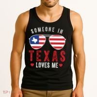 Someone In Texas Loves Me On Champion Tank Top thumb 3