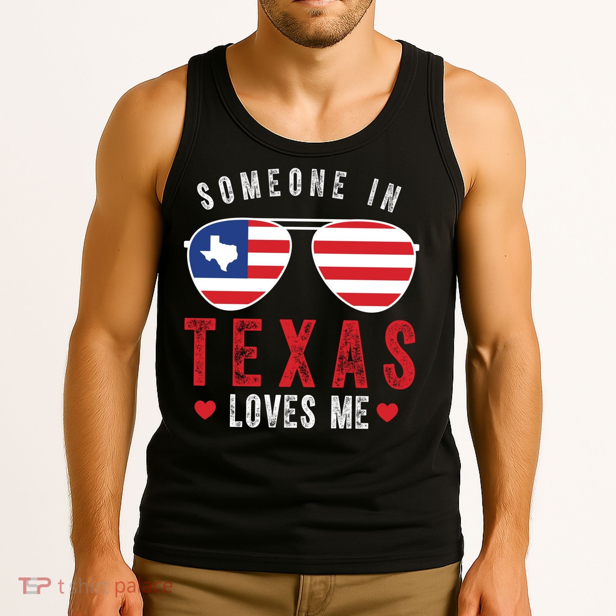 Someone In Texas Loves Me On Champion Tank Top