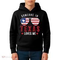 Someone In Texas Loves Me On Champion Kids Hoodie thumb 4