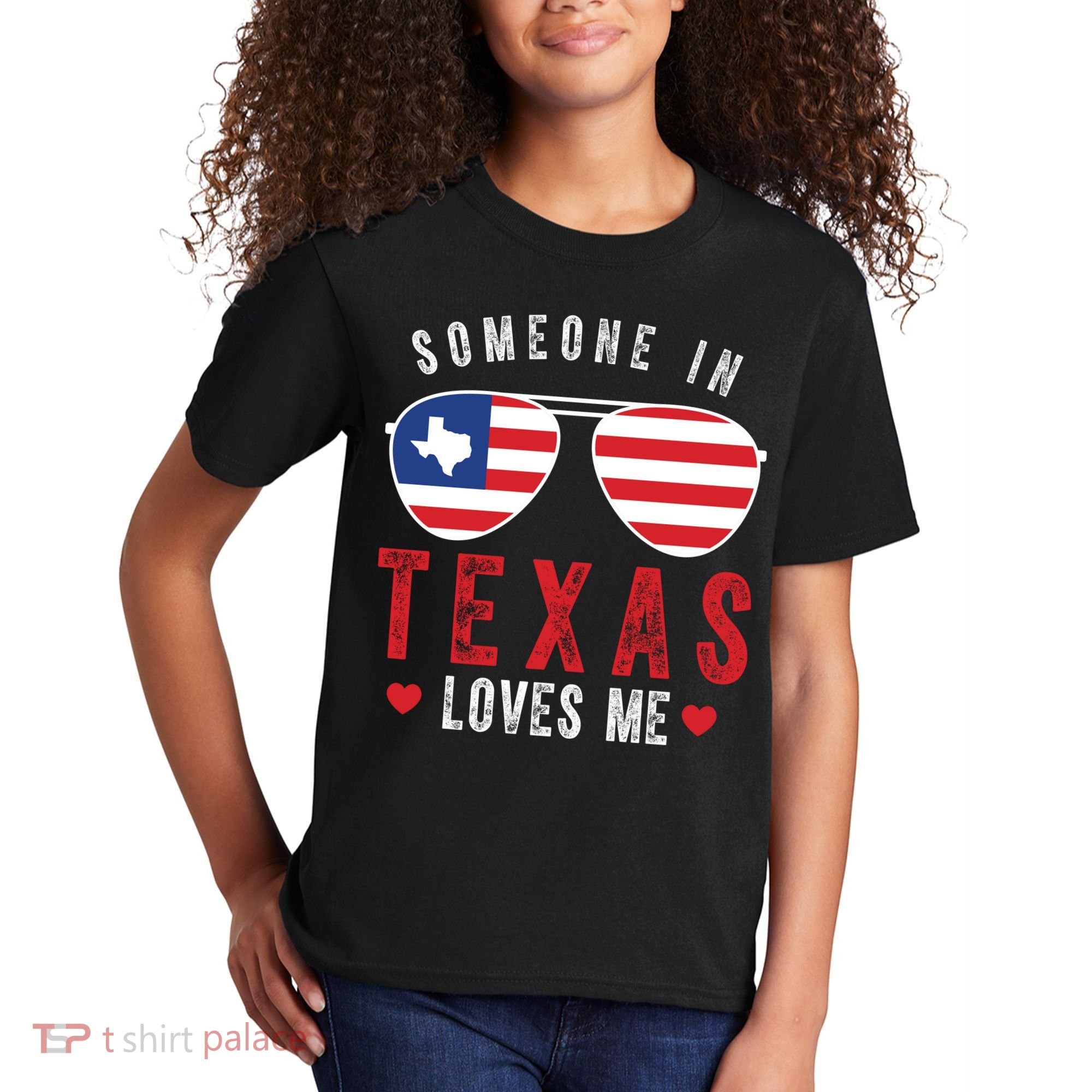 Someone In Texas Loves Me On Champion Kids T-Shirt