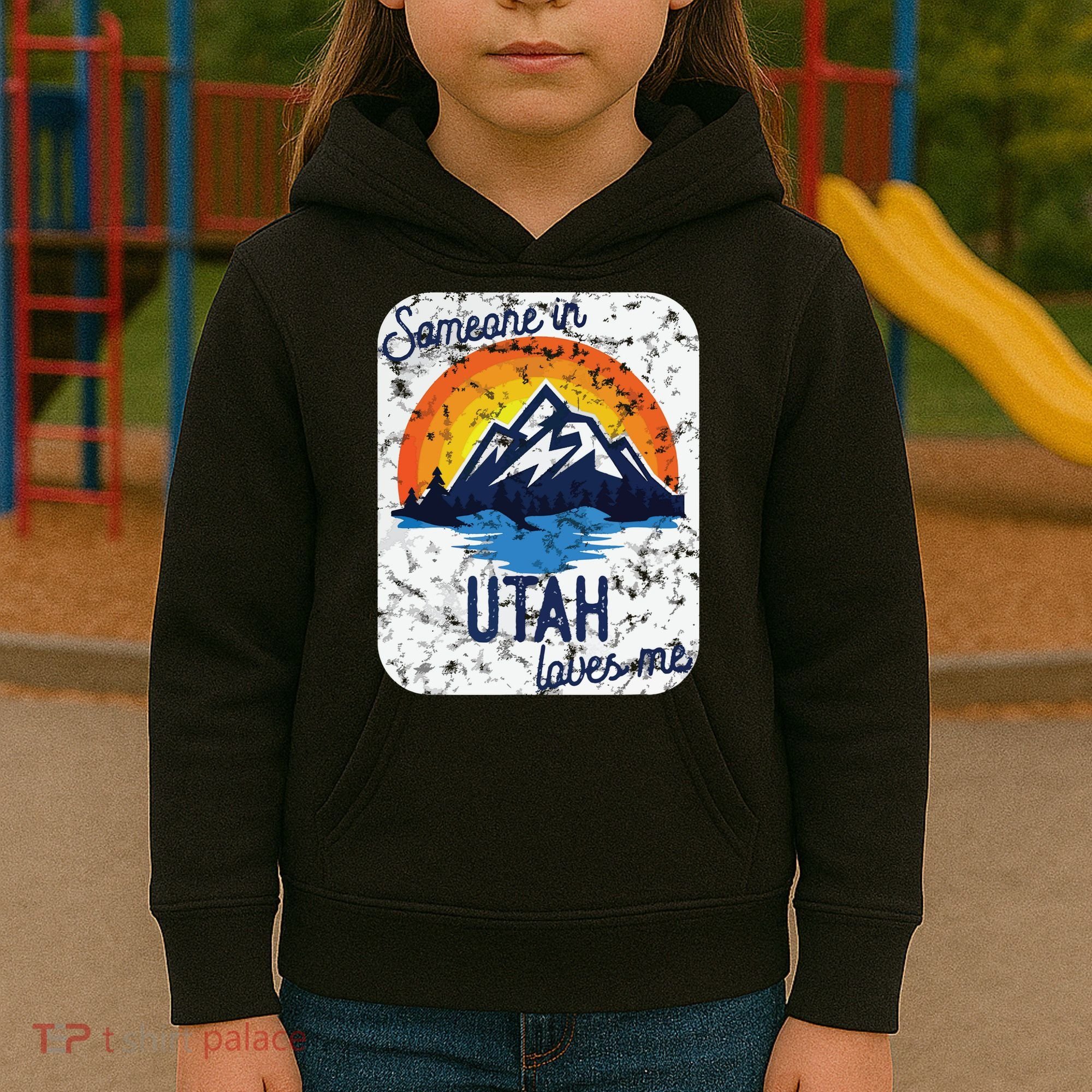 Someone In Utah Loves Me Kids Hoodie