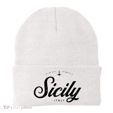 Sicily Italy Vintage Retro Beanie