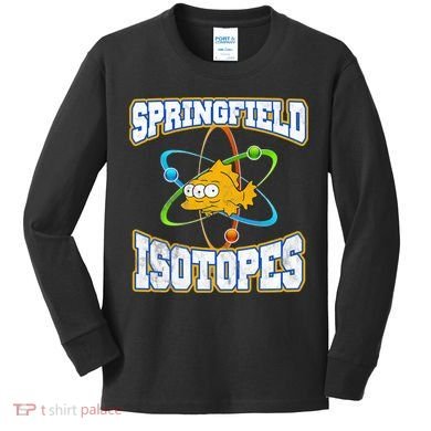 Springfield Isotopes Vintage Kids Long Sleeve Shirt