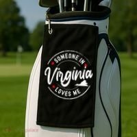 Someone In Virginia Loves Me Golf Towel thumb 2
