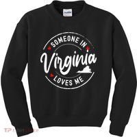 Someone In Virginia Loves Me Kids Sweatshirt thumb 0