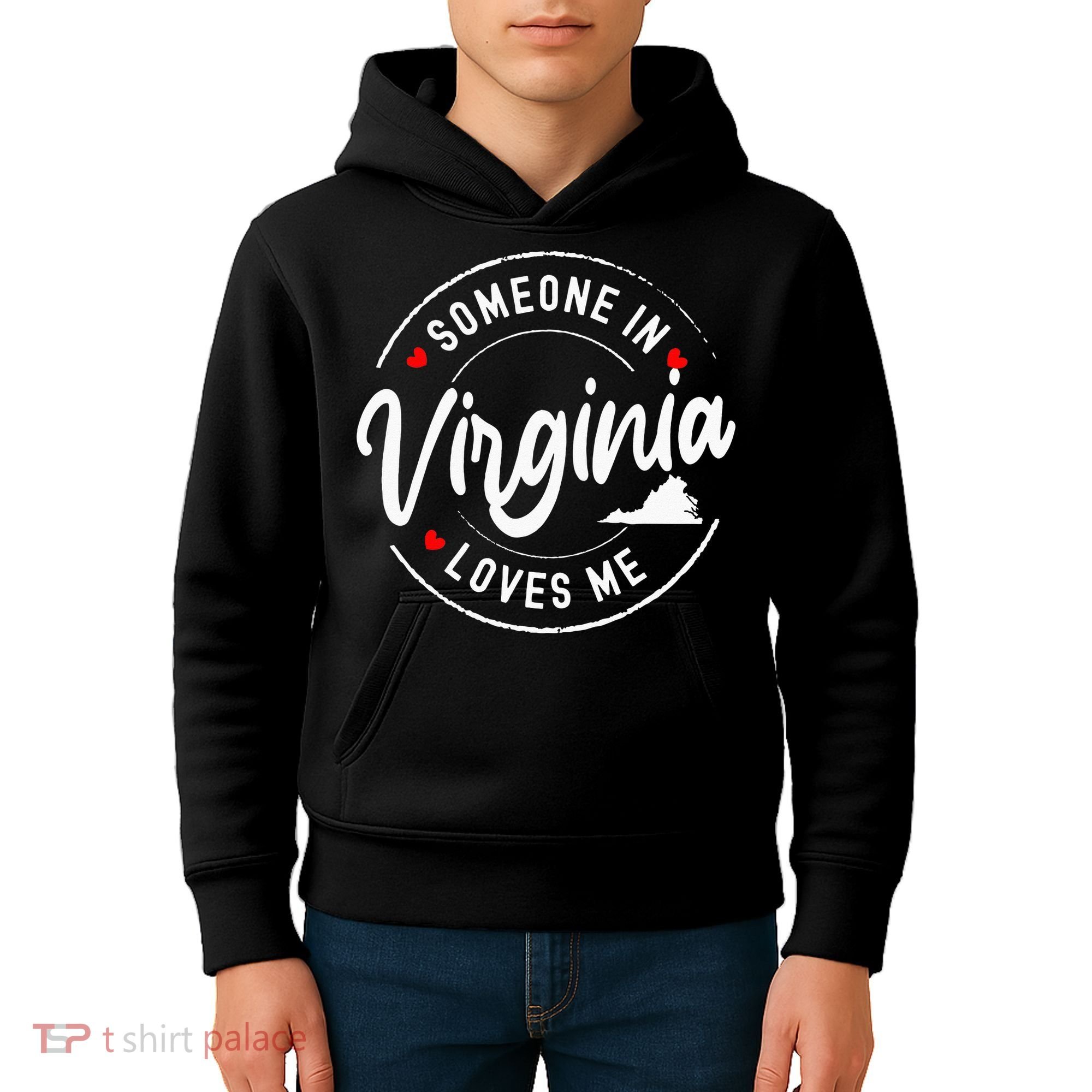 Someone In Virginia Loves Me Kids Hoodie