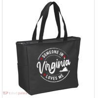 Someone In Virginia Loves Me Tote Bag thumb 2