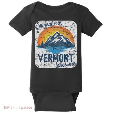 Someone In Vermont Loves Me Baby Bodysuit