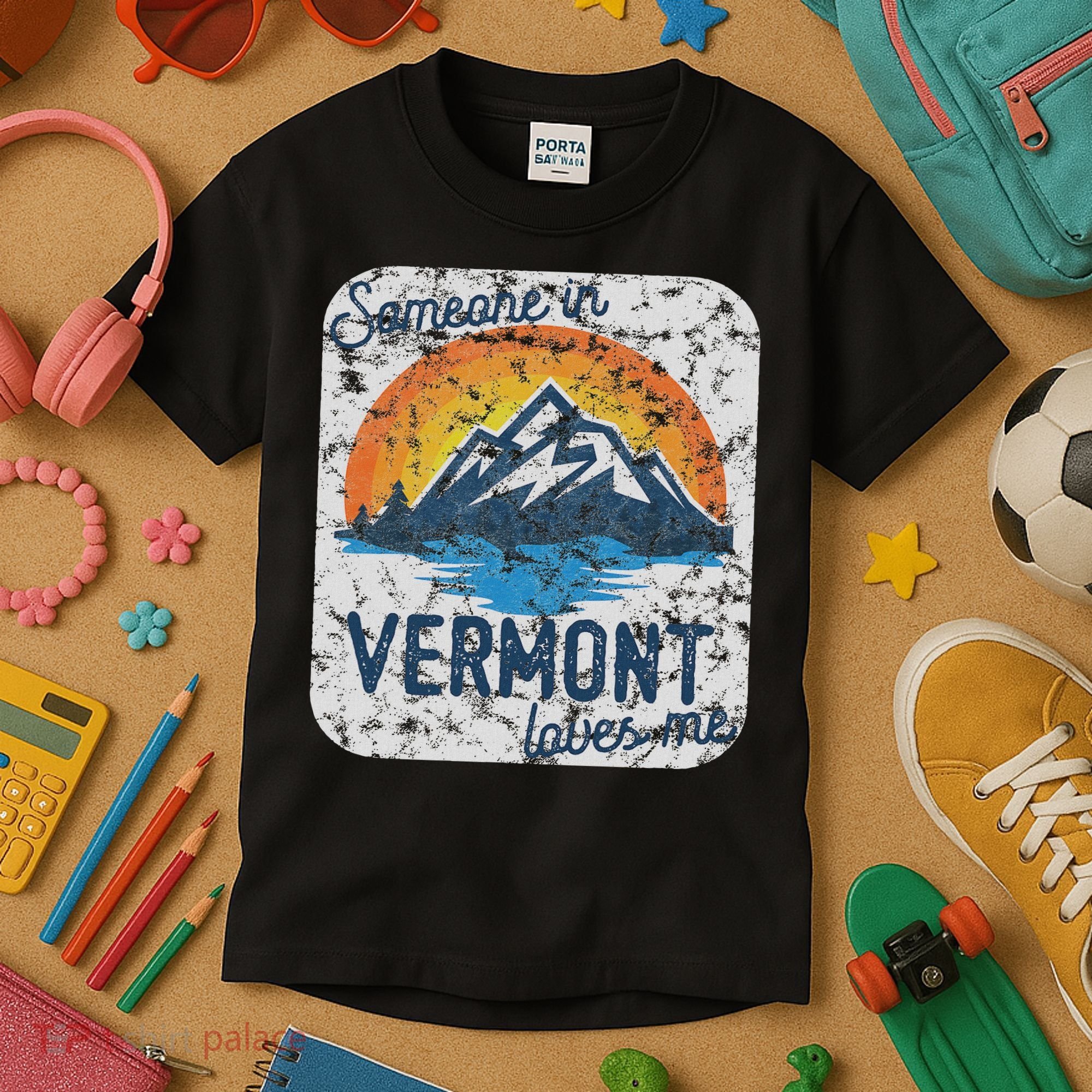 Someone In Vermont Loves Me Kids T-Shirt