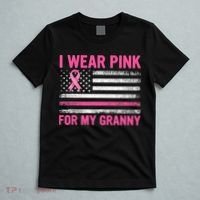Support I Wear Pink For My Granny Breast Cancer Awareness T-Shirt thumb 5