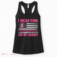 Support I Wear Pink For My Granny Breast Cancer Awareness Women's Tank Top thumb 0