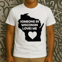 Someone In Wisconsin Loves Me Family For Adults T-Shirt thumb 3