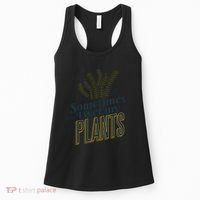 Sometimes I Wet My Plants Funny Women's Tank Top thumb 0