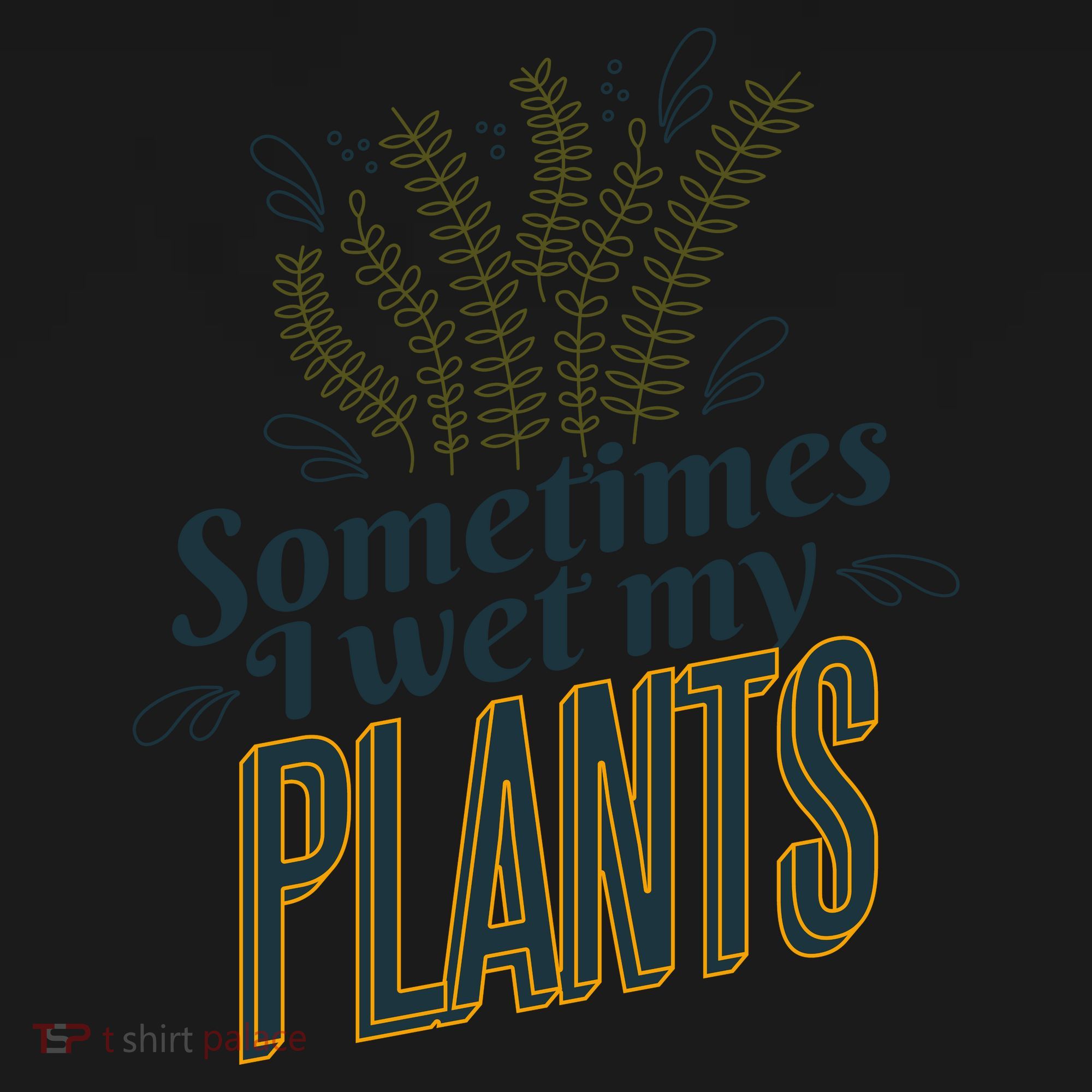 Sometimes I Wet My Plants Funny Women's Tank Top