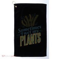 Sometimes I Wet My Plants Funny Golf Towel thumb 0