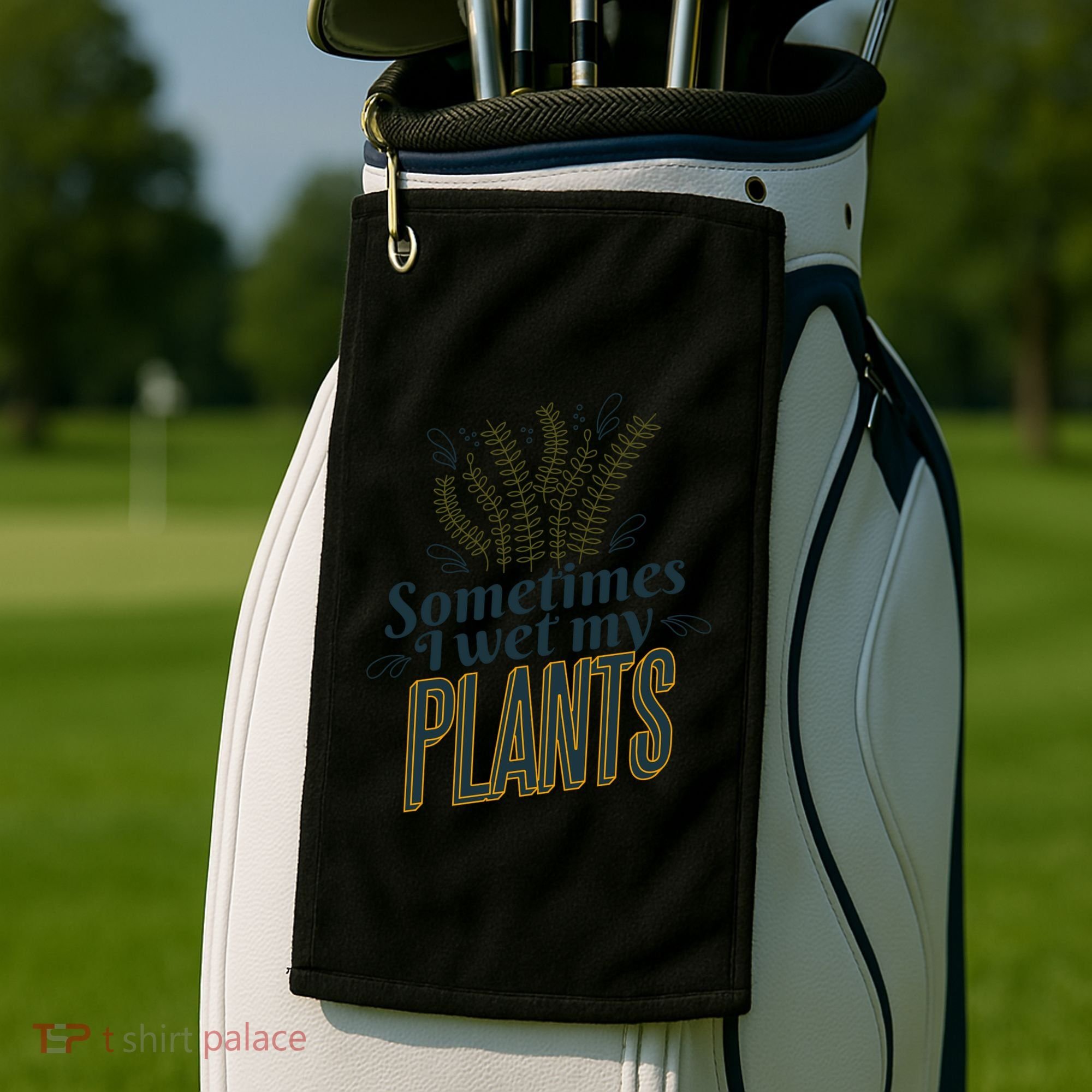Sometimes I Wet My Plants Funny Golf Towel