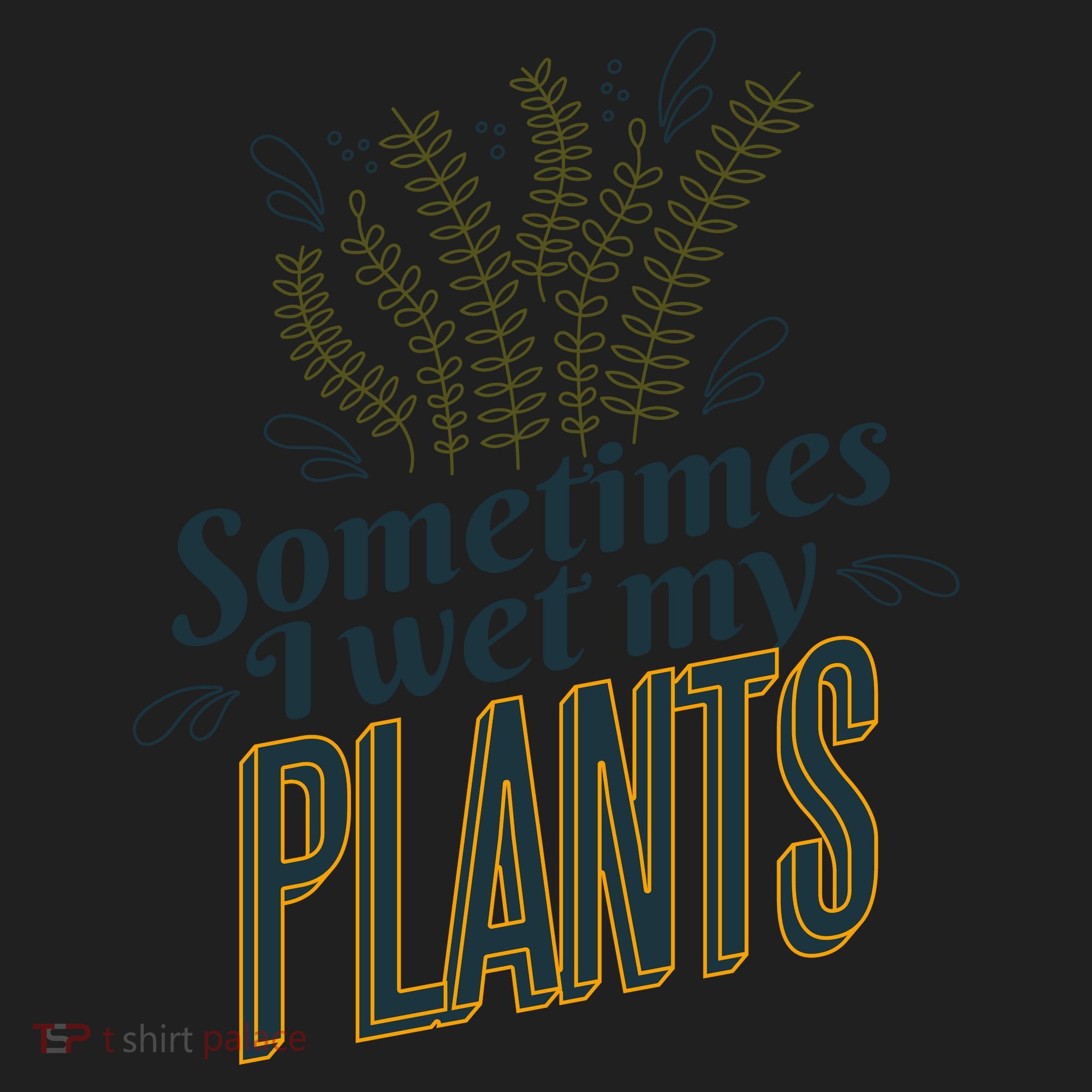 Sometimes I Wet My Plants Funny Golf Towel