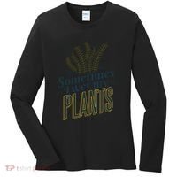 Sometimes I Wet My Plants Funny Women's Long Sleeve Shirt thumb 0