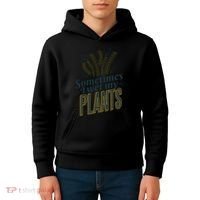 Sometimes I Wet My Plants Funny Kids Hoodie thumb 4