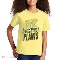 Sometimes I Wet My Plants Funny Kids T-Shirt thumb 2