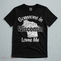 Someone In Wisconsin Loves Me Woman Boy T-Shirt thumb 5