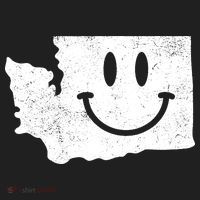 Smiling In Wa Funny Washington Happy Face Women's Sweatshirt thumb 2