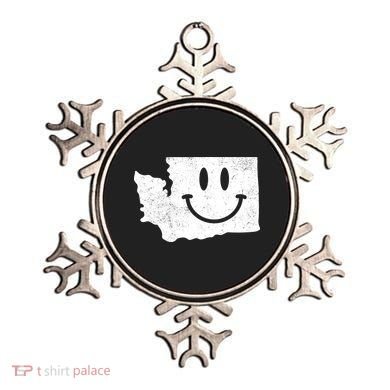 Smiling In Wa Funny Washington Happy Face Ornament