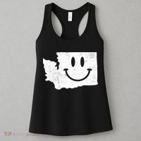 Smiling In Wa Funny Washington Happy Face Women's Tank Top thumb 3