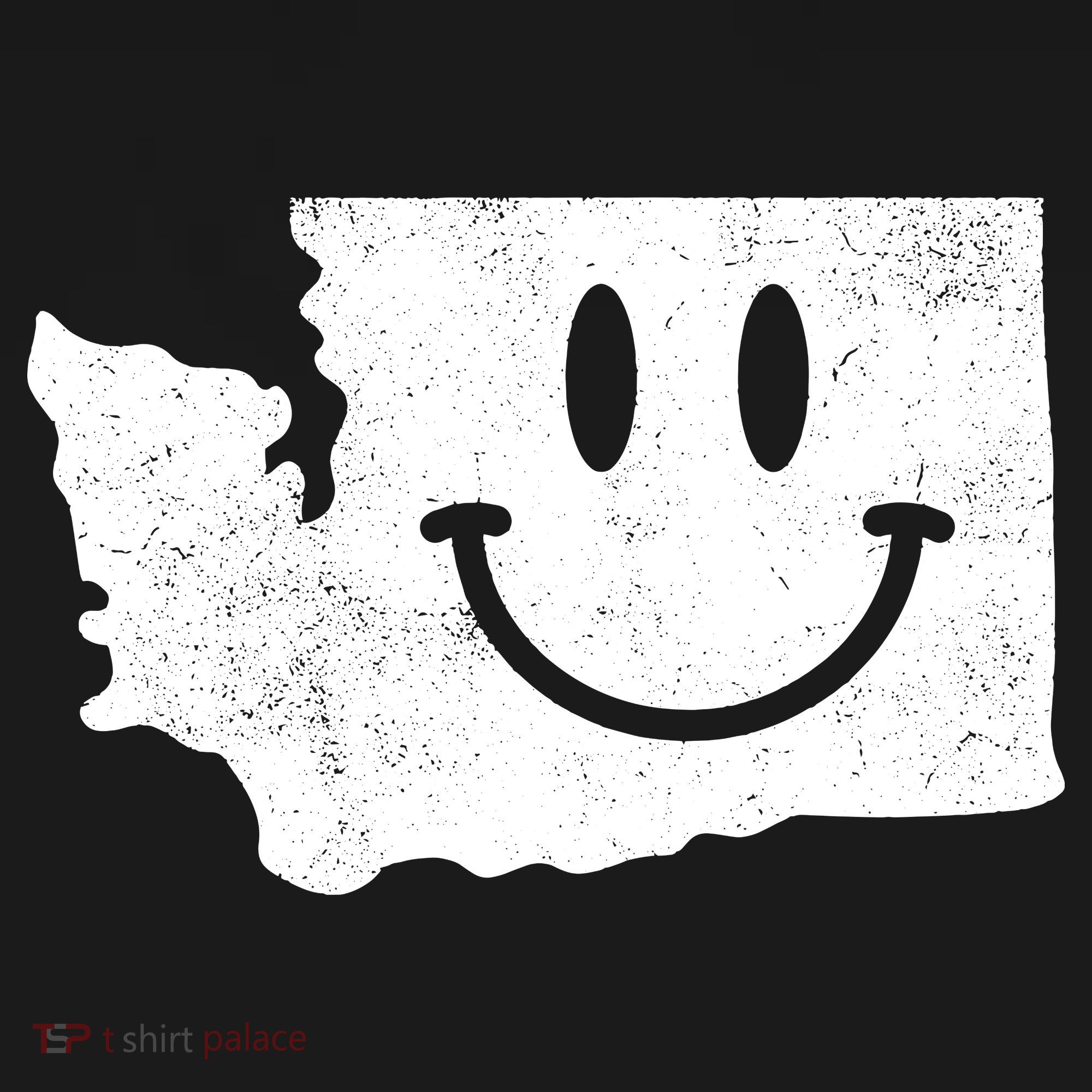 Smiling In Wa Funny Washington Happy Face Women's Tank Top